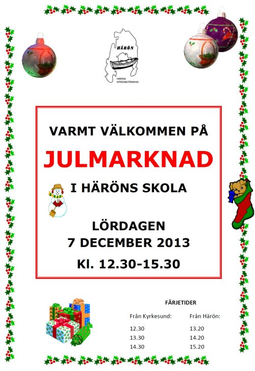 Julmarknad affisch